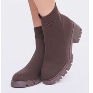 Lug-Sole Sock Booties